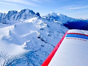 Flight over Mont Blanc