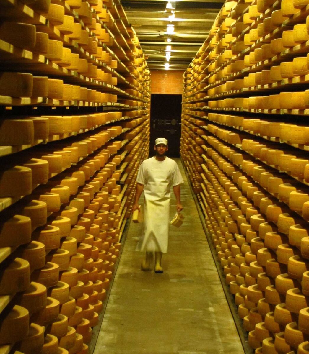 Gruyere cheese factory
